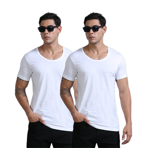OTOMAN Men's Super Cotton Vest (half sleeve) (Pack of 2)