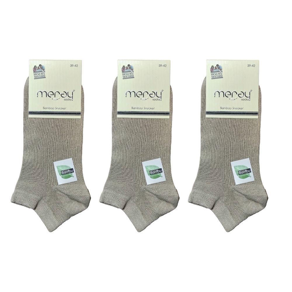 OTOMAN Premium Bamboo Ankle Socks (Pack of 3)