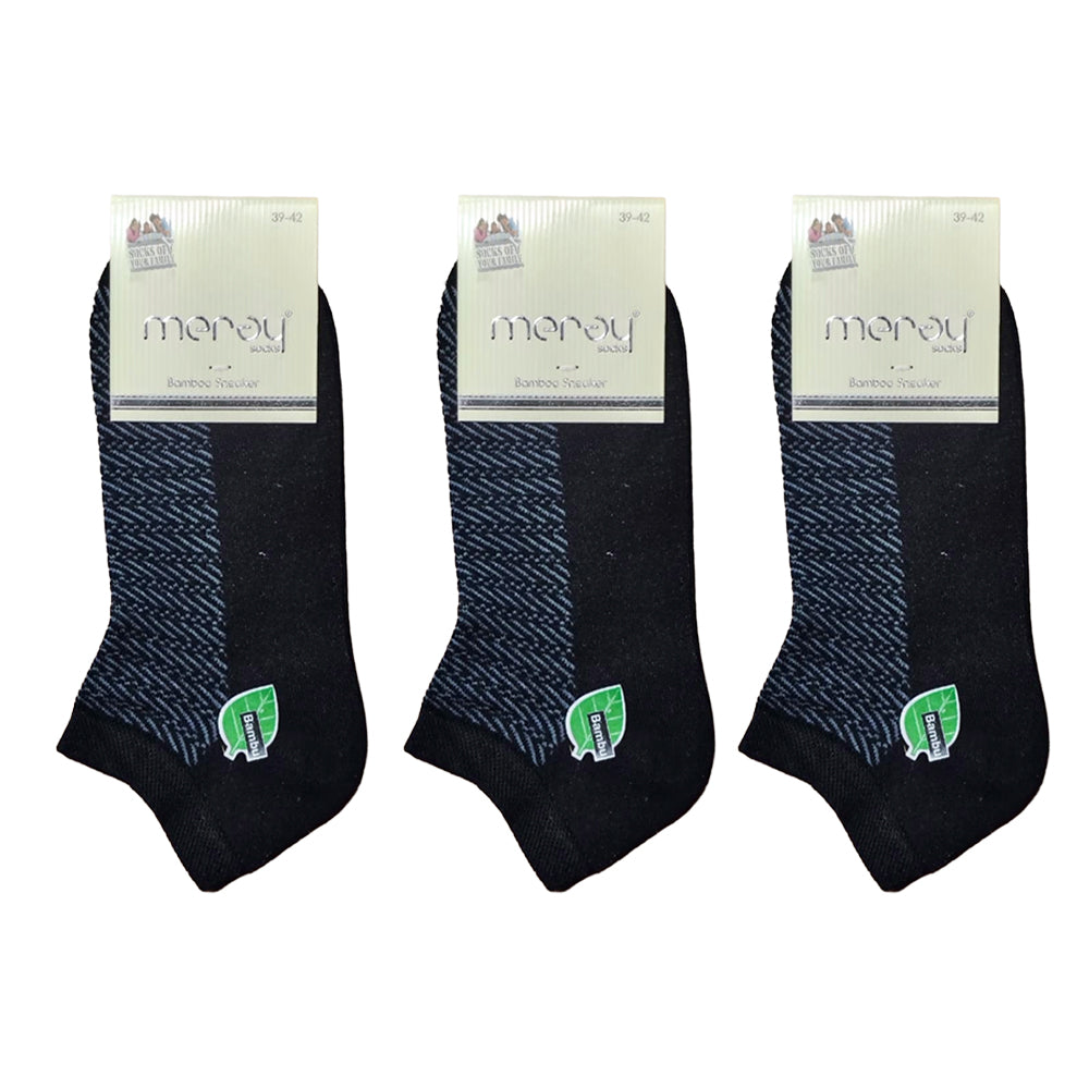 OTOMAN Premium Bamboo Ankle Socks (Pack of 3)
