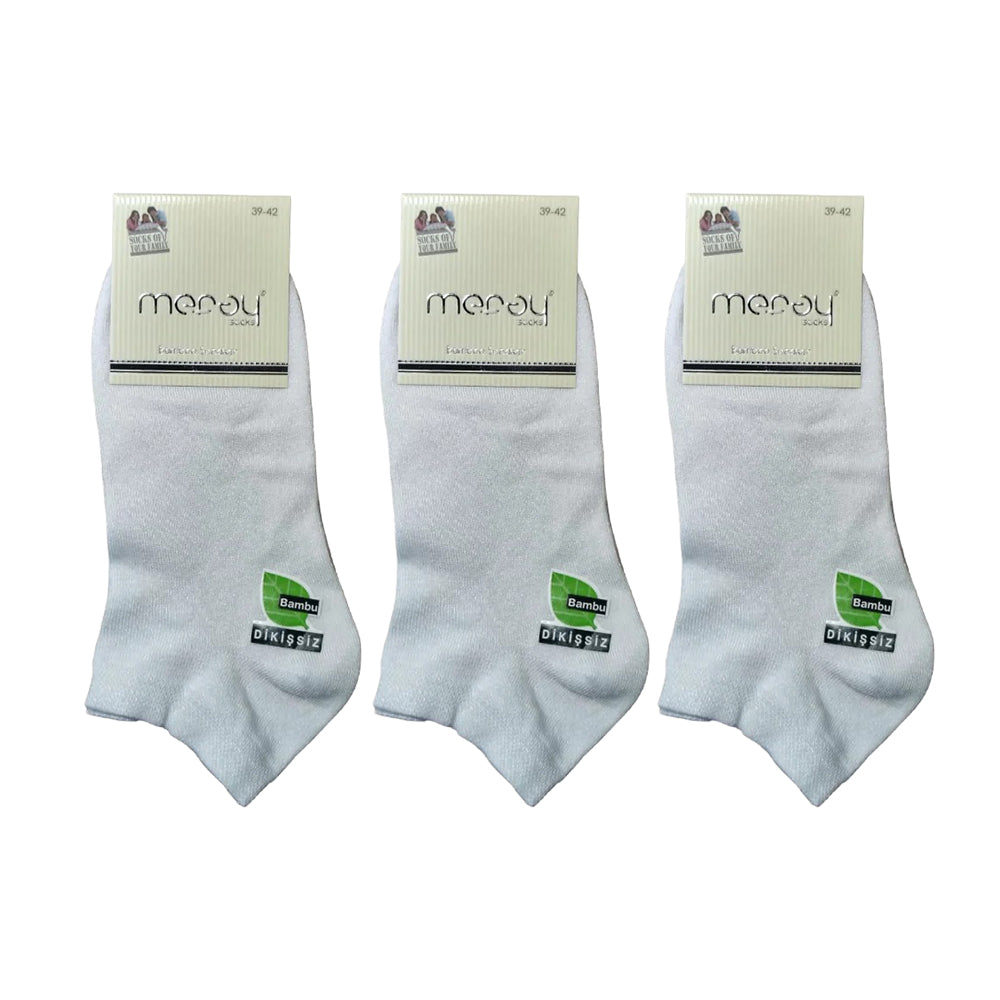 OTOMAN Premium Bamboo Ankle Socks (Pack of 3)