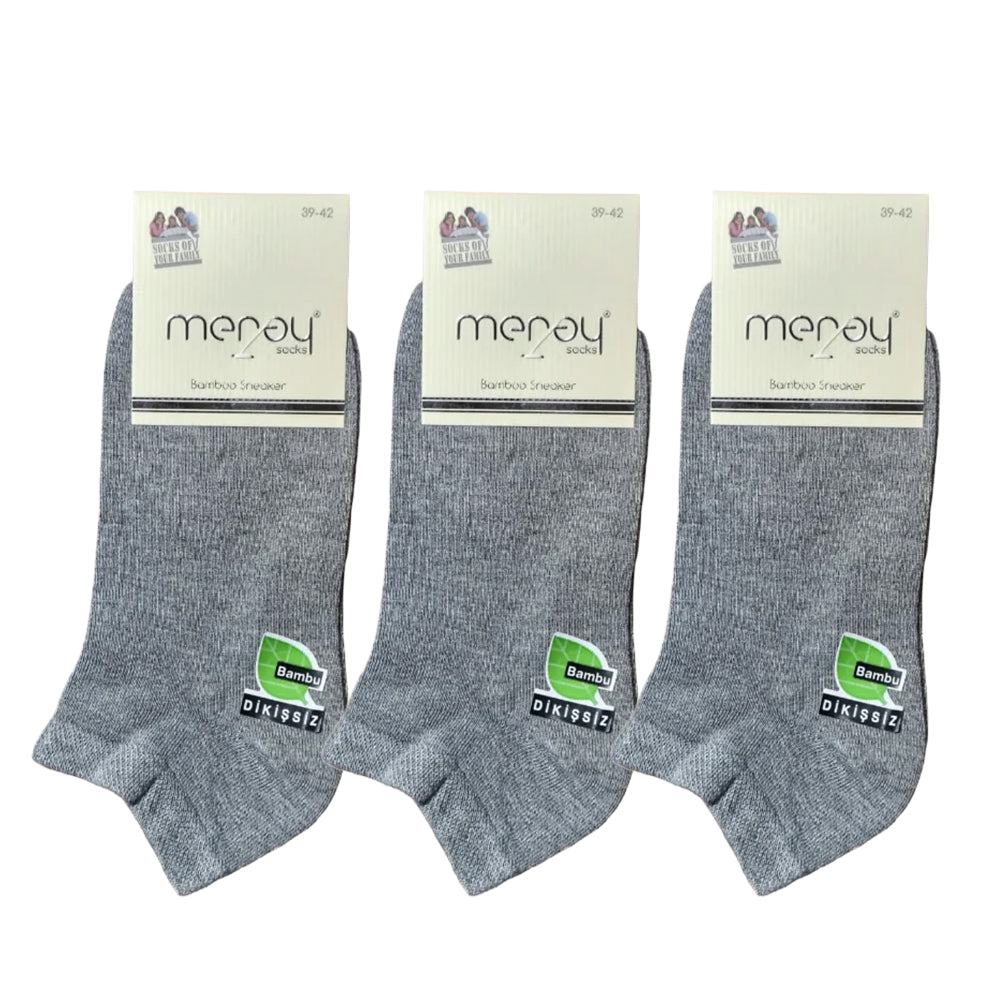 OTOMAN Premium Bamboo Ankle Socks (Pack of 3)