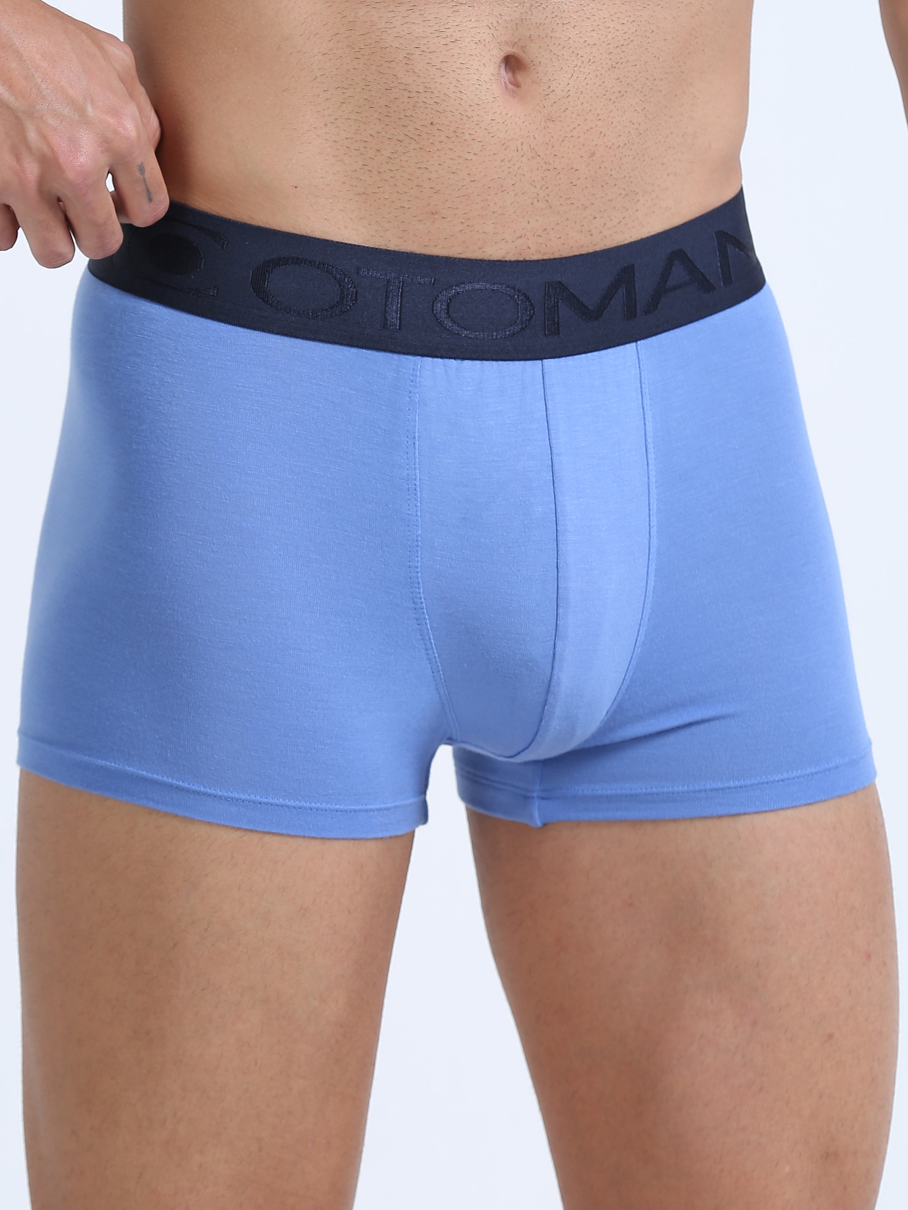 OTOMAN Solid Trunks for Men (Pack of 2)