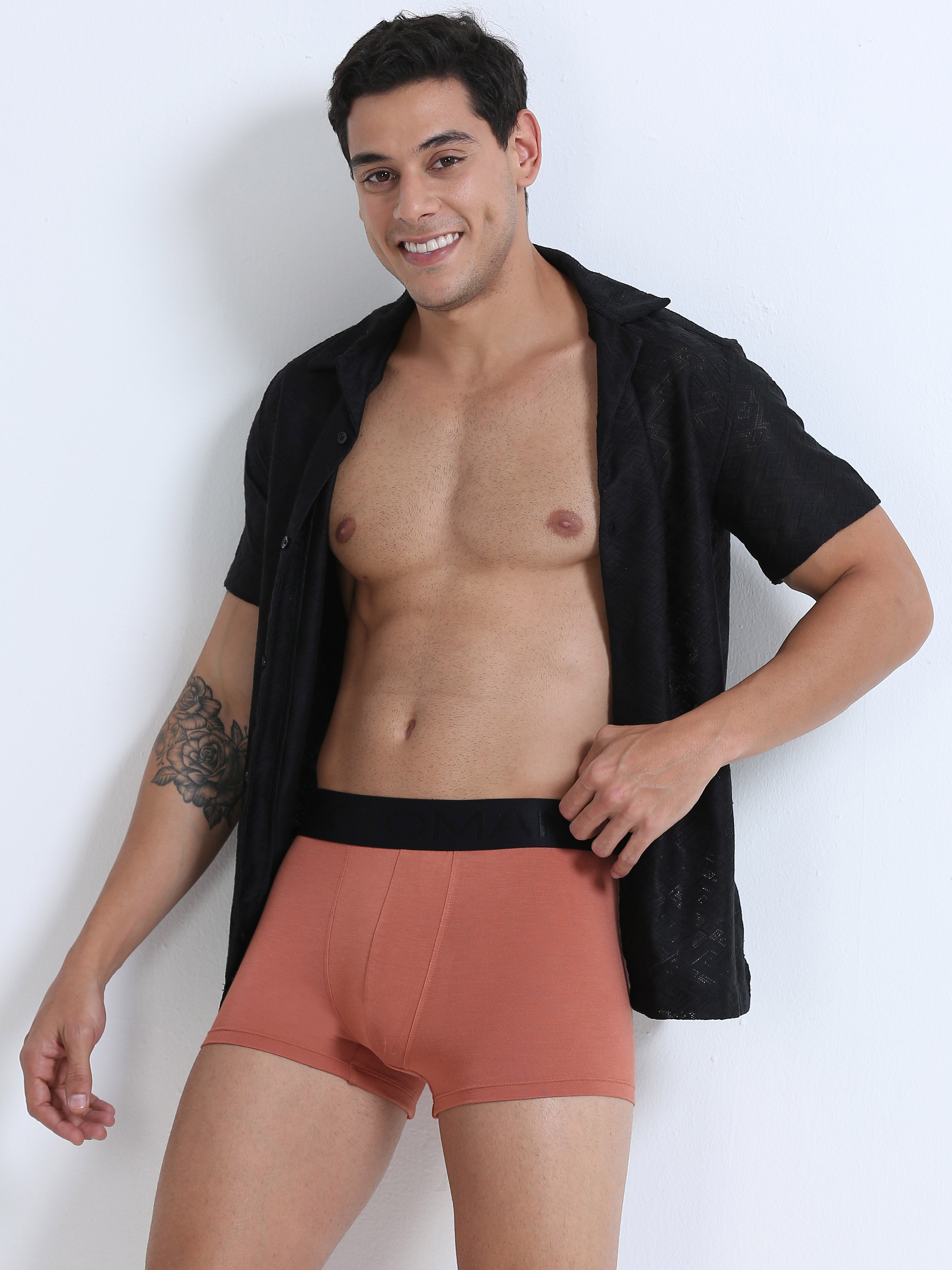 OTOMAN Solid Trunks for Men