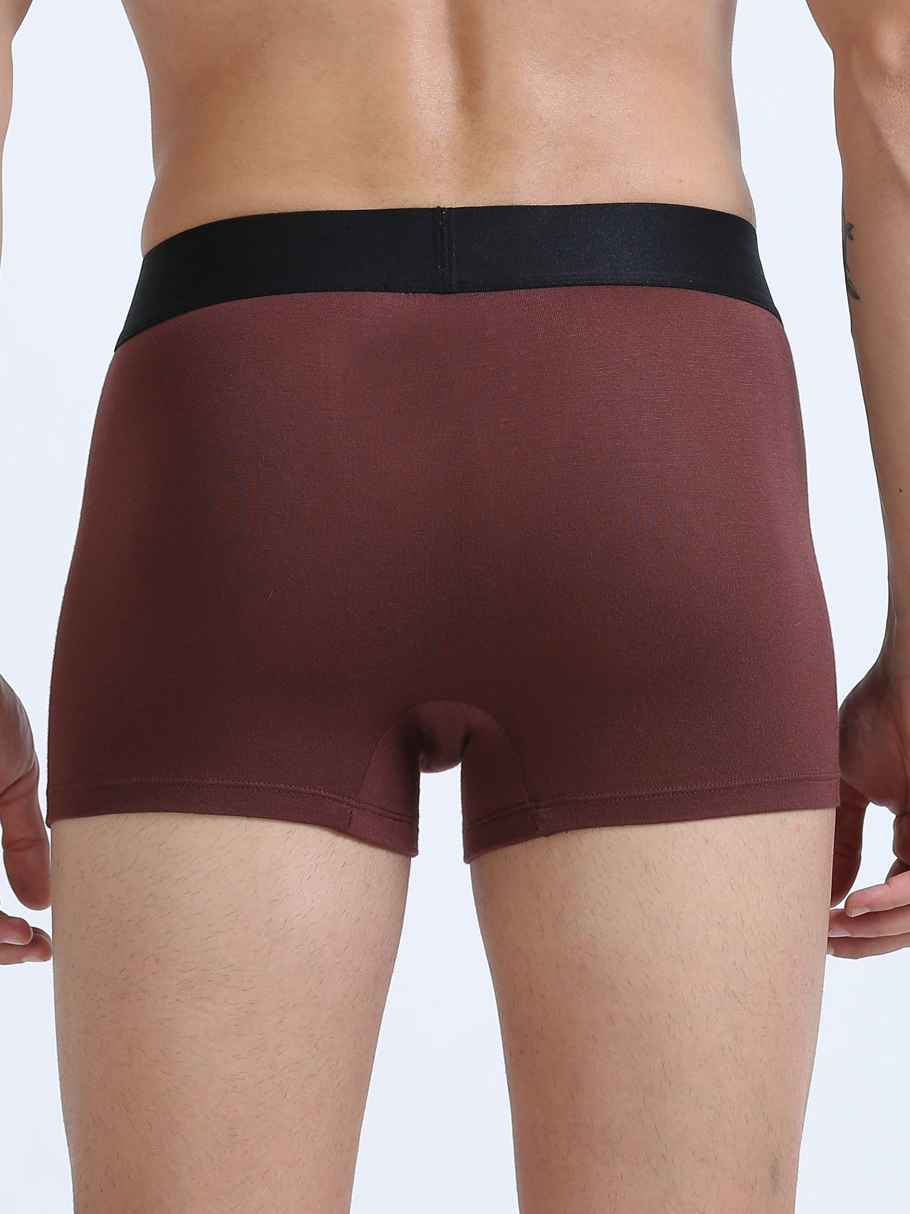 OTOMAN Solid Trunks for Men (Pack of 2)