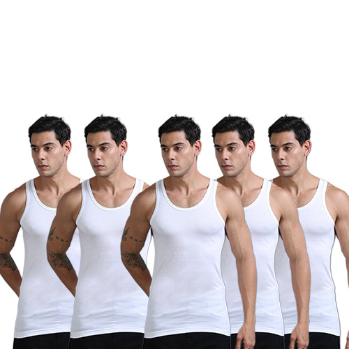 OTOMAN Men's Super Cotton Vest (sleeveless) (Pack of 5)