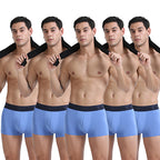 OTOMAN Solid Trunks for Men (Pack of 5)