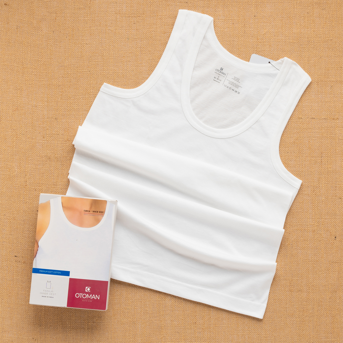OTOMAN Men's Super Cotton Sleeveless Vest