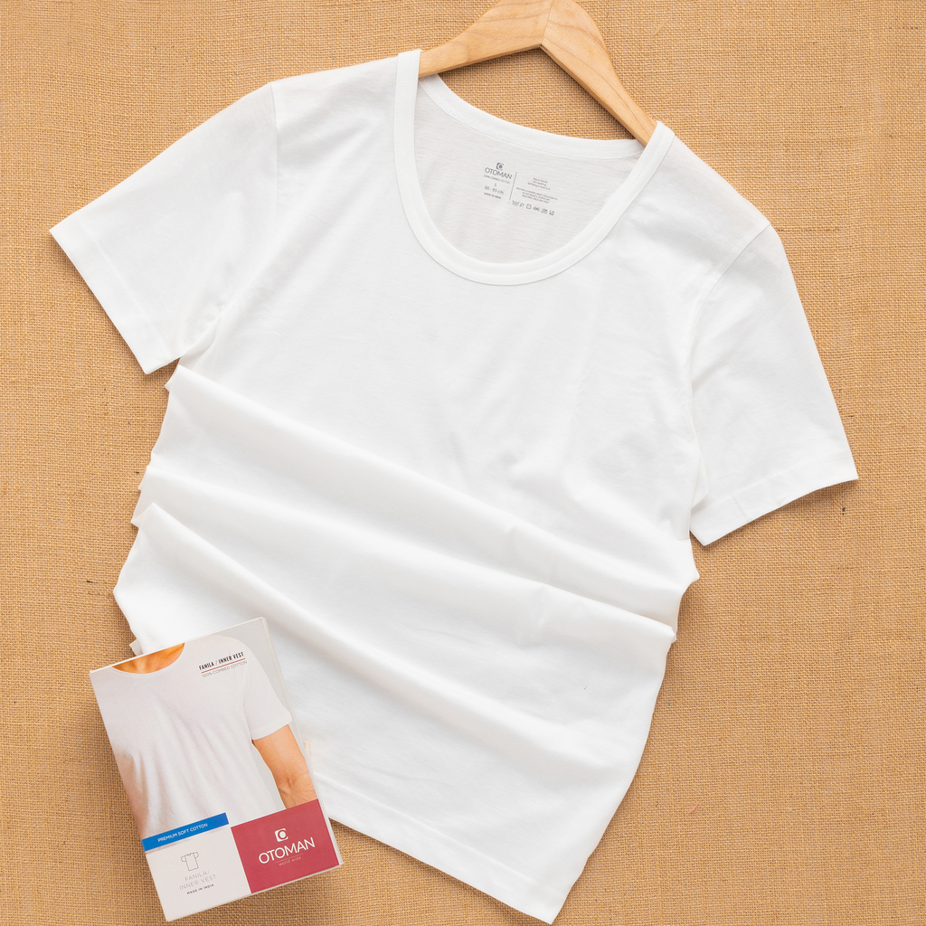OTOMAN Men's Super Cotton Half-Sleeve Vest