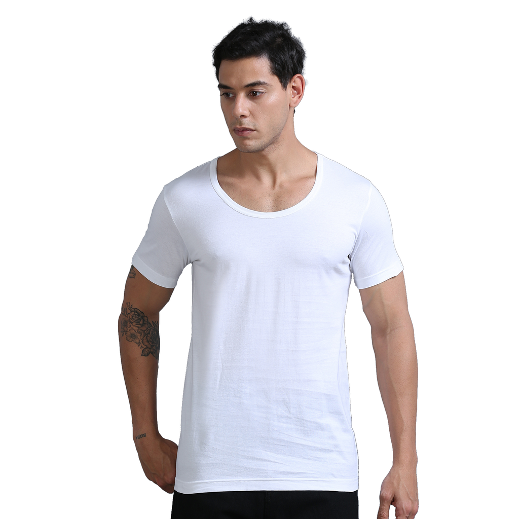 OTOMAN Men's Super Cotton Half-Sleeve Vest