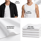 OTOMAN Men's Super Cotton Sleeveless Vest