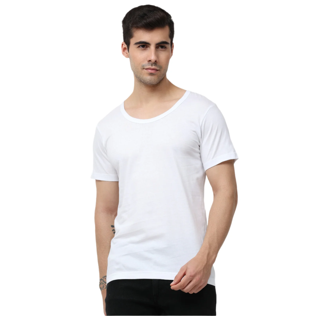 OTOMAN Men's Super Cotton Half Sleeve Vest