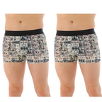OTOMAN Printed Trunks for Men made with 100% Bamboo Fiber (Pack of 2)