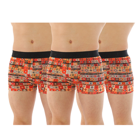 OTOMAN Printed Trunks for Men made with 100% Bamboo Fiber (Pack of 3)