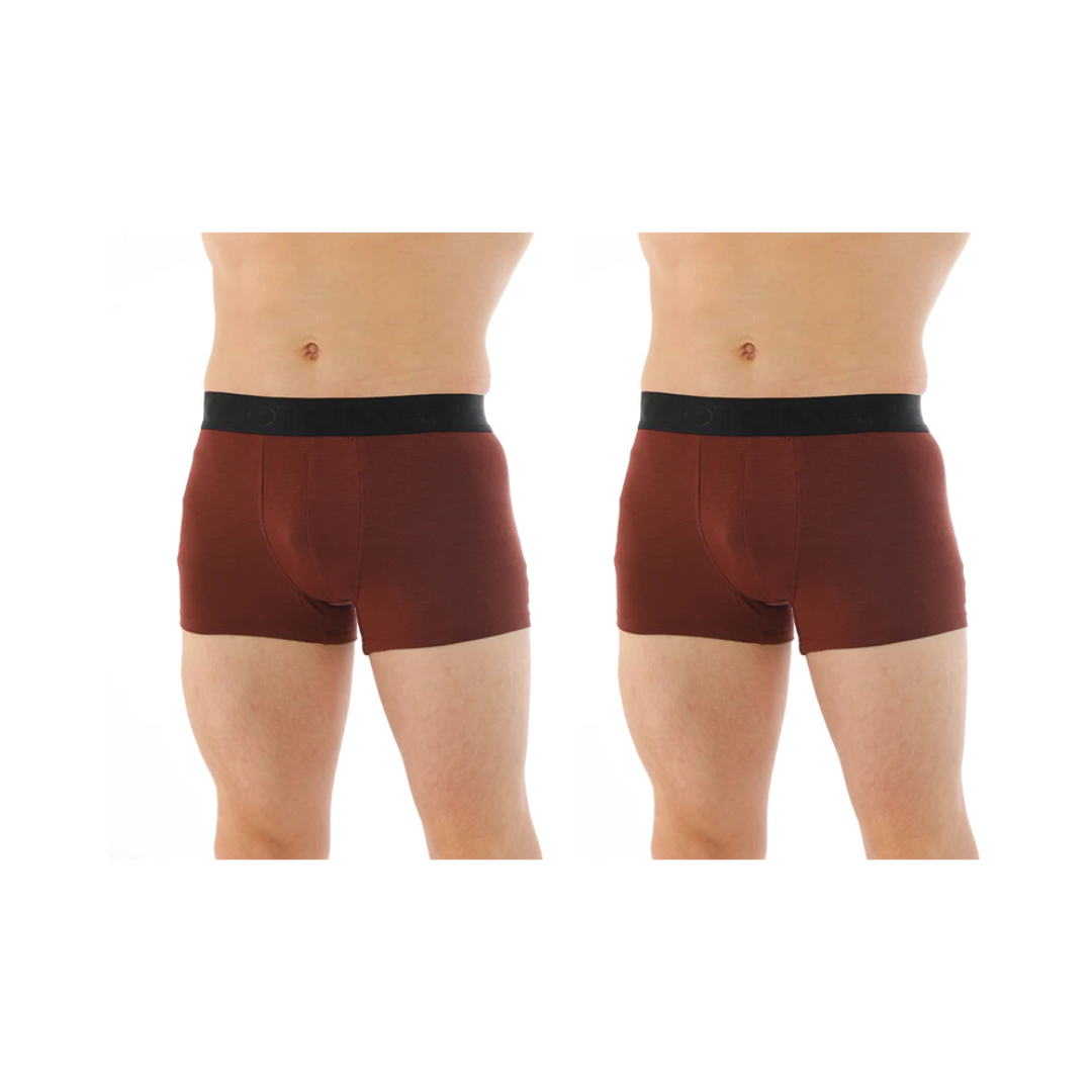 OTOMAN Solid Trunks for Men made from 100% Bamboo Fiber (Pack of 2)