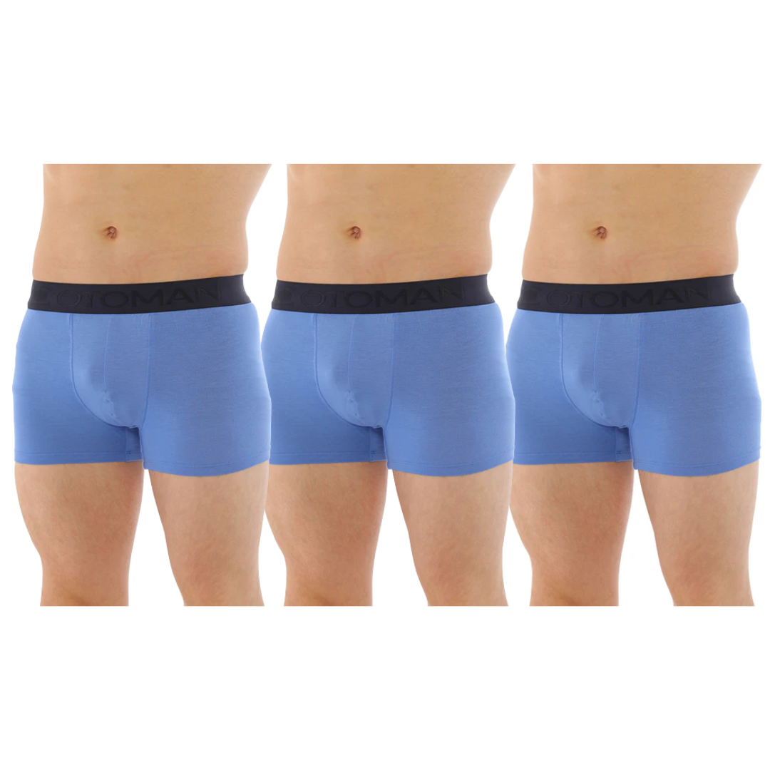 OTOMAN Solid Trunks for Men made from 100% Bamboo Fiber (Pack of 3)