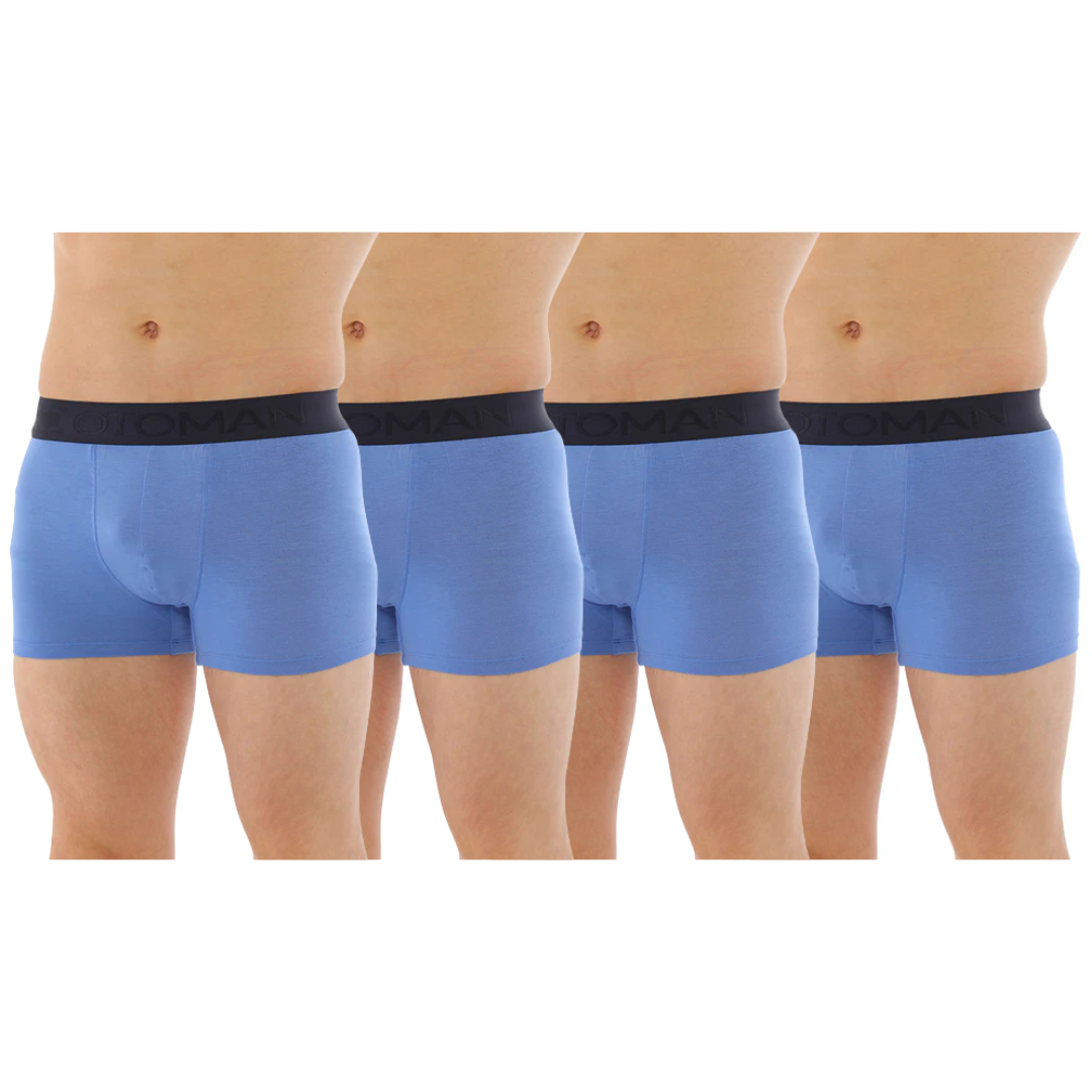 OTOMAN Solid Trunks for Men made from 100% Bamboo Fiber (Pack of 4)