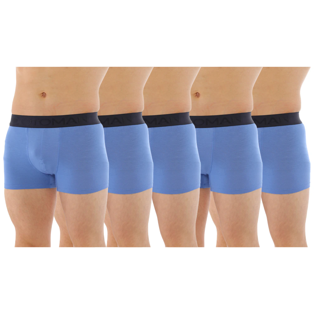 OTOMAN Solid Trunks for Men made from 100% Bamboo Fiber (Pack of 5)
