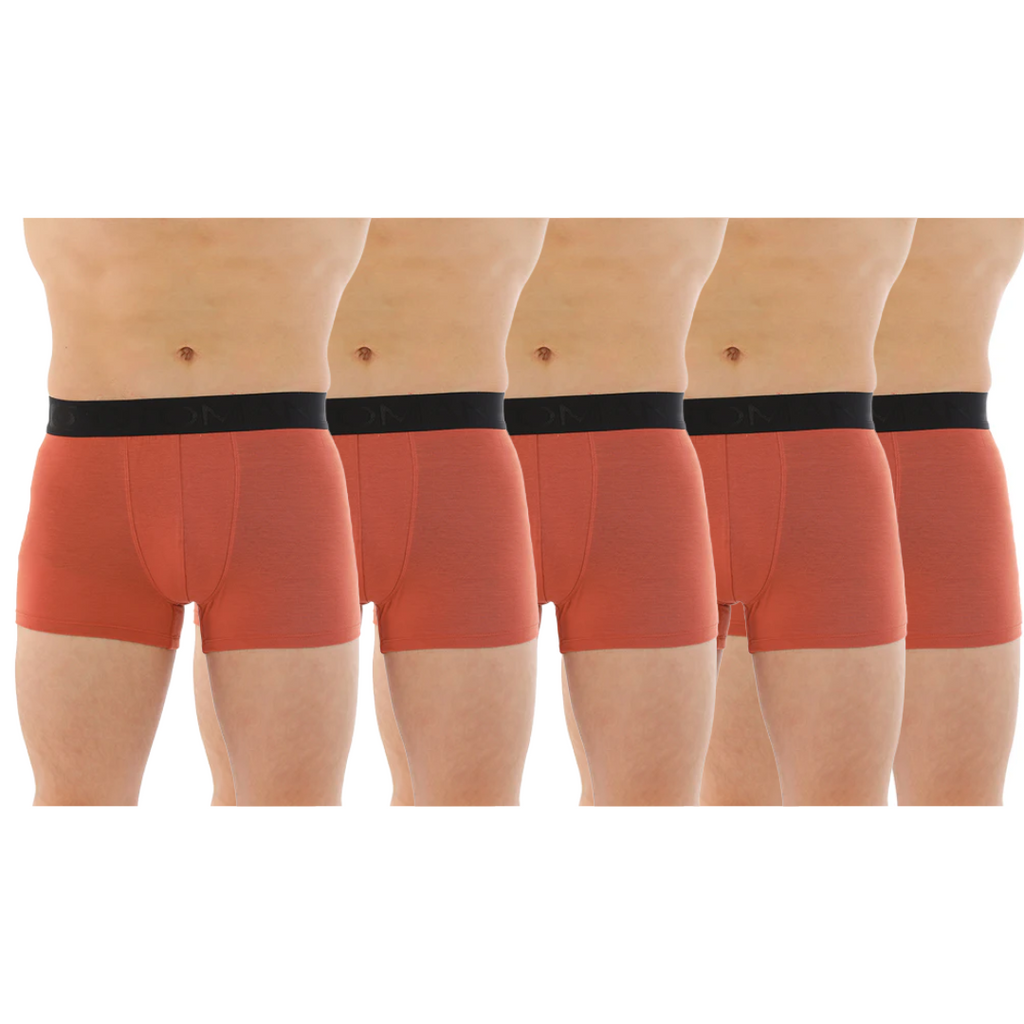 OTOMAN Solid Trunks for Men made from 100% Bamboo Fiber (Pack of 5)
