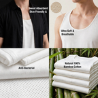 OTOMAN Men's Bamboo Cotton Sleeveless Vest