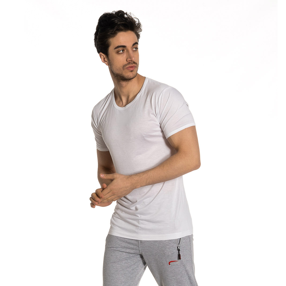 OTOMAN Men's Bamboo Cotton Half-Sleeve Vest