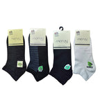 OTOMAN Premium Bamboo Ankle Socks (Pack of 4)