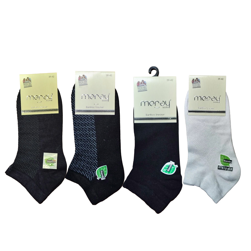 OTOMAN Premium Bamboo Ankle Socks (Pack of 4)
