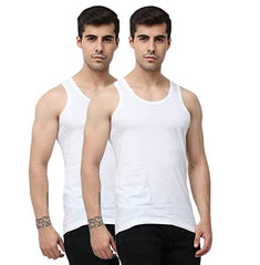 OTOMAN Men's Super Cotton Sleeveless Vest (Pack of 2)